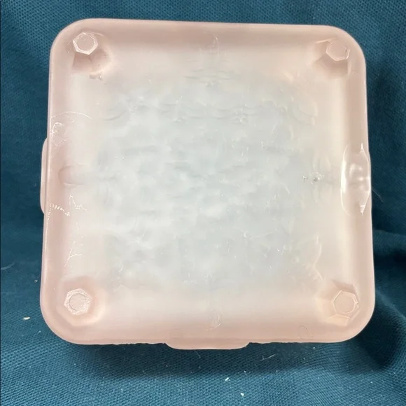 Indiana Glass Pink Frosted Trinket Box - Picture 4 of 8